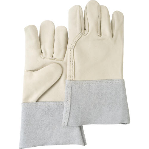 Gants de travail d'usage standard, Grand, Paume en Cuir fleur de vache Rock Safety Industrial Ltd