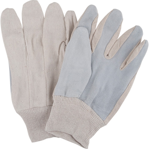 Gants de travail d'usage standard, Grand, Paume en Cuir de vache refendu Rock Safety Industrial Ltd