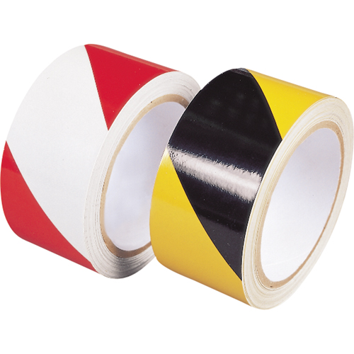 Engineer Grade Reflective Tape, 2" x 30', Polyethylene, Black and Yellow Rock Safety Industrial Ltd