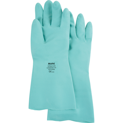 Gants &agrave; prise &agrave; motif en Z StanSolv, Taille Grand/9, 13" lo, Nitrile, 15 mils Rock Safety Industrial Ltd