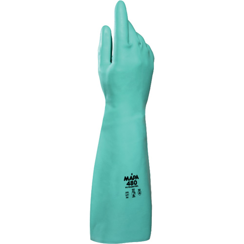 Gants &agrave; prise &agrave; motif en Z Ultranil 480, Taille Petit/7, 18" lo, Nitrile, 22 mils Rock Safety Industrial Ltd