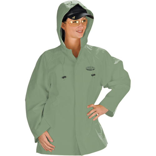 Hurricane Flame Retardant/Oil Resistant Rain Suits - Jacket, 4X-Large, Green Rock Safety Industrial Ltd