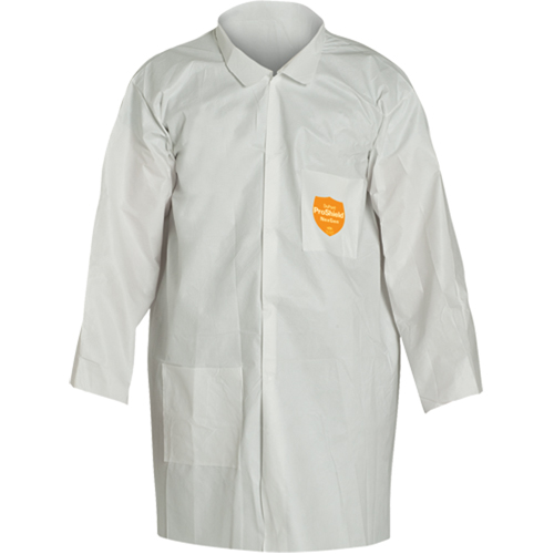 ProShield&reg; 60 Lab Coat, Microporous/Polypropylene, White, Medium Rock Safety Industrial Ltd