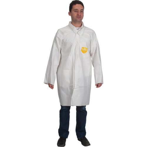 ProShield&reg; 60 Lab Coat, Microporous/Polypropylene, White, Medium Rock Safety Industrial Ltd