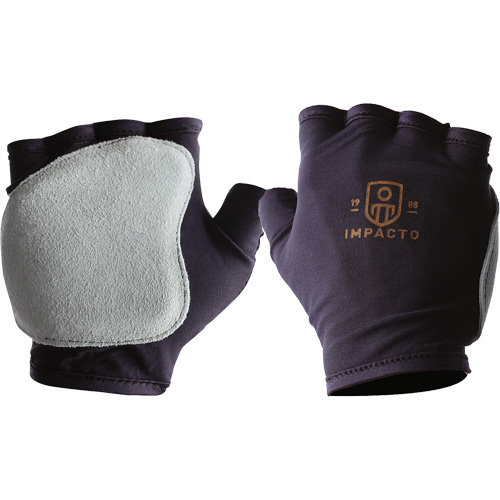 Gants antichocs sans doigts, main gauche, T-petit, Paume en Cuir refendu, Poignet &agrave; enfiler Rock Safety Industrial Ltd