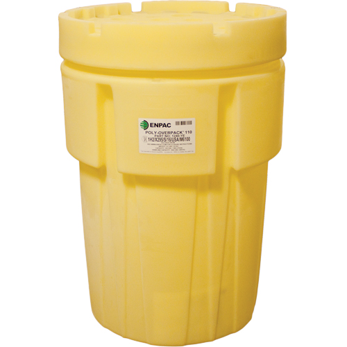 Baril de r&eacute;cup&eacute;ration Poly-Overpack 110 , 103 gal. US, Stationnaire Rock Safety Industrial Ltd