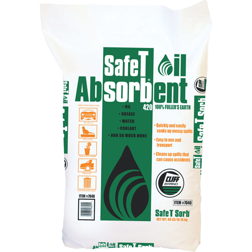 Absorbant pour huile de premi&egrave;re qualit&eacute; Safe T Sorb Rock Safety Industrial Ltd