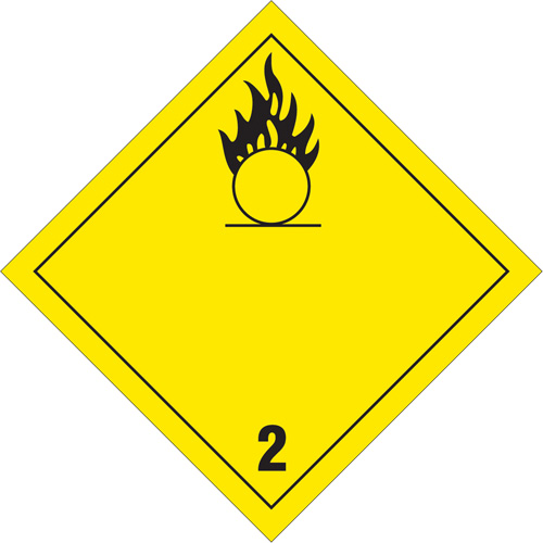 Plaque-&eacute;tiquette TMD oxg&egrave;ne, Vinyle adh&eacute;sif Rock Safety Industrial Ltd