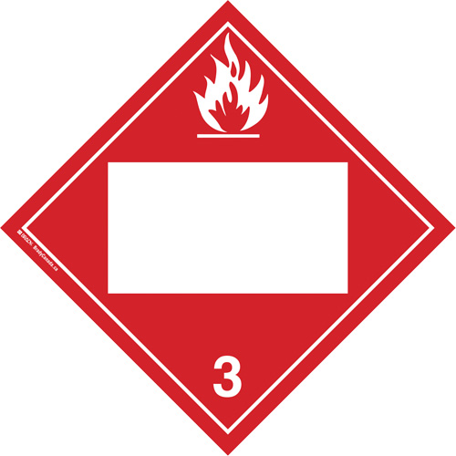 Plaque-&eacute;tiquette TMD liquides inflammables, Plastique Rock Safety Industrial Ltd