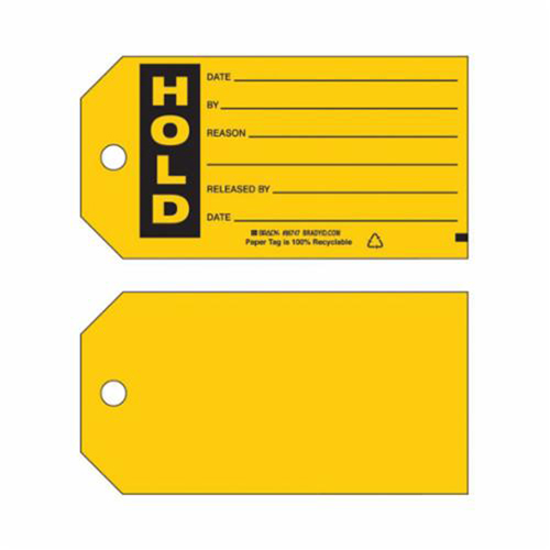 &eacute;tiquettes Hold Production, Papier, 5-3/4" la x 3" h, Anglais Rock Safety Industrial Ltd