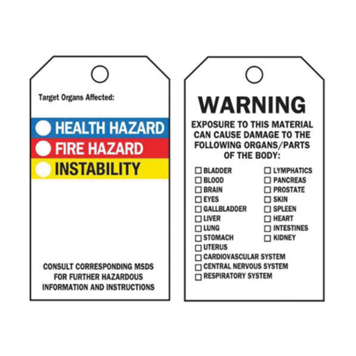 &eacute;tiquettes auto-plastifiantes du droit &agrave; l'information, Polyester, 3" la x 5-3/4" h, Anglais Rock Safety Industrial Ltd