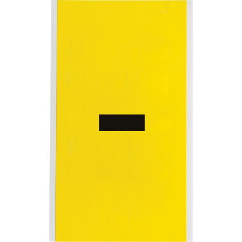 &eacute;tiquettes de lettres & chiffres individuels repositionnables, Tiret (-), 6" h, Noir sur jaune Rock Safety Industrial Ltd