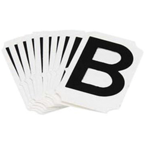&eacute;tiquettes de lettres et chiffres gothiques individuels Quick-Align, B, 2" h, Noir Rock Safety Industrial Ltd