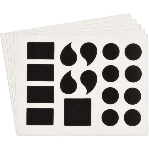 &eacute;tiquettes de lettres & chiffres gothiques individuels Quick-Align, Ponctuation assortie, 3" h, Noir Rock Safety Industrial Ltd
