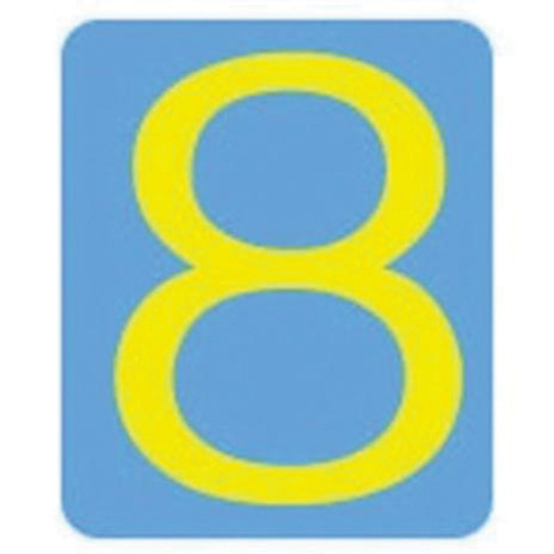 &eacute;tiquettes de lettres et chiffres gothiques individuels Quick-Align, 8, 3" h, Jaune Rock Safety Industrial Ltd