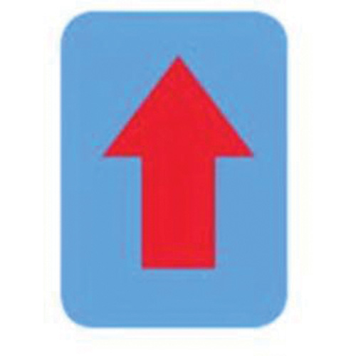 &eacute;tiquettes de lettres et chiffres gothiques individuels Quick-Align, Symbole de fl&egrave;che, 3" h, Rouge Rock Safety Industrial Ltd