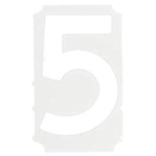 &eacute;tiquettes de lettres et chiffres gothiques individuels Quick-Align, 5, 3" h, Blanc Rock Safety Industrial Ltd