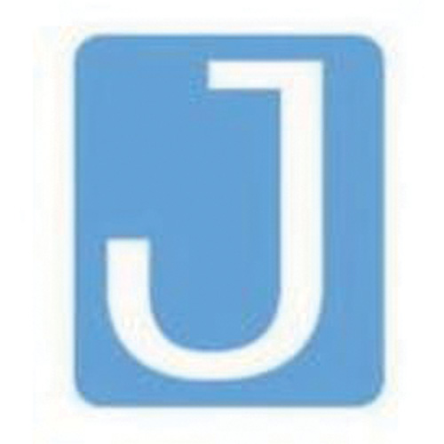 &eacute;tiquettes de lettres et chiffres gothiques individuels Quick-Align, J, 3" h, Blanc Rock Safety Industrial Ltd