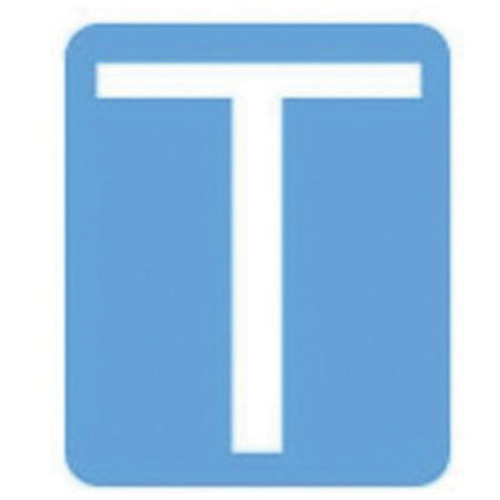 &eacute;tiquettes de lettres & chiffres gothiques individuels Quick-Align, T, 3" h, Blanc Rock Safety Industrial Ltd