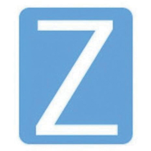 &eacute;tiquettes de lettres & chiffres gothiques individuels Quick-Align, Z, 3" h, Blanc Rock Safety Industrial Ltd