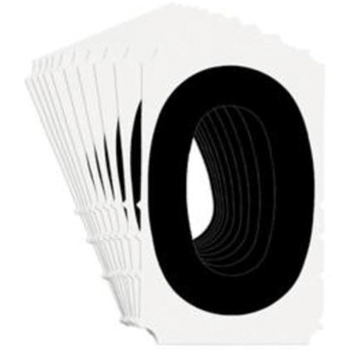 &eacute;tiquettes de lettres et chiffres gothiques individuels Quick-Align, 0, 4" h, Noir Rock Safety Industrial Ltd