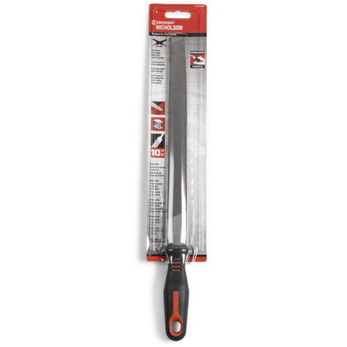 Lime d'usinage &agrave; taille simple, Plat, 10", B&acirc;tarde Rock Safety Industrial Ltd
