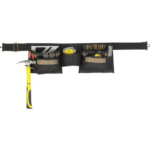 Deluxe Tool Belt Combo, Polyester, Black Rock Safety Industrial Ltd