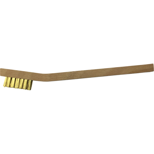Petites brosses de nettoyage , Laiton, 3 x 7 rangs de fils, Longueur 7-3/4" Rock Safety Industrial Ltd