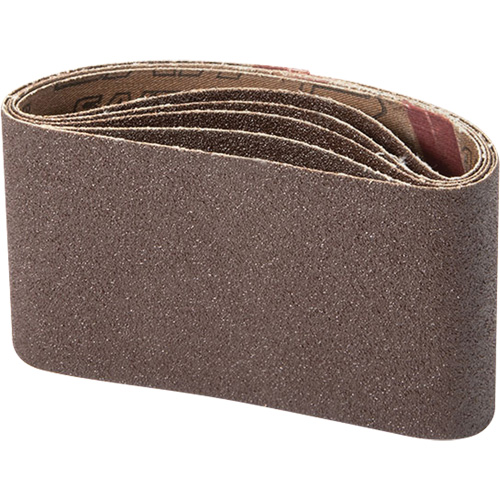 Portable Abrasive Belt, 3" W x 21" L, Aluminum Oxide, 100 Grit Rock Safety Industrial Ltd