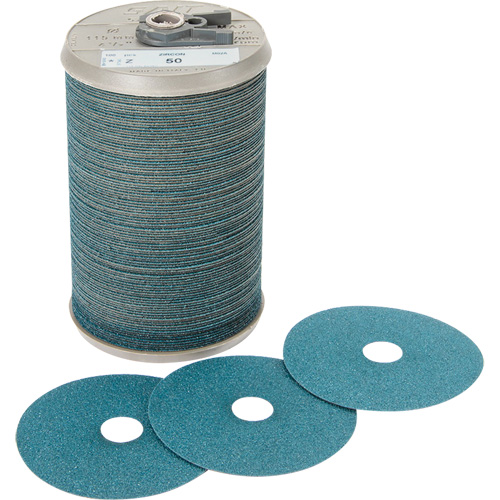 Disque en fibre pour meulage agressif Blue Line, Zirconium, 50, 5" Dia x 7/8" Arbre Rock Safety Industrial Ltd