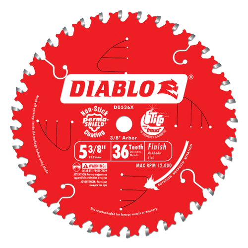 Lame de scie circulaire, 5-3/8", 36 dents, Pour Bois Rock Safety Industrial Ltd