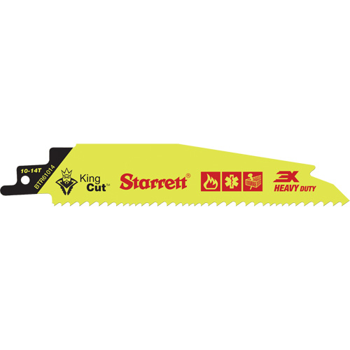 King Cut Reciprocating Blade, Bi-Metal, 10-14 TPI, 12" L x 1" W Rock Safety Industrial Ltd