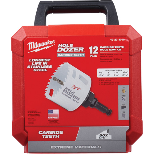 Hole Dozer Hole Saw Kit, 12 Pieces Rock Safety Industrial Ltd