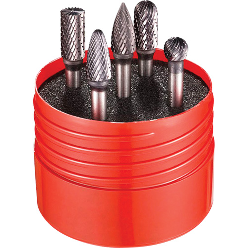 Double Cut Rotary Burr Set, 5 Pieces Rock Safety Industrial Ltd