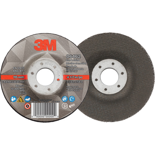 Cut & Grind Wheel, 4-1/2" x 1/8", 7/8" Arbor, Type 27, Ceramic Rock Safety Industrial Ltd