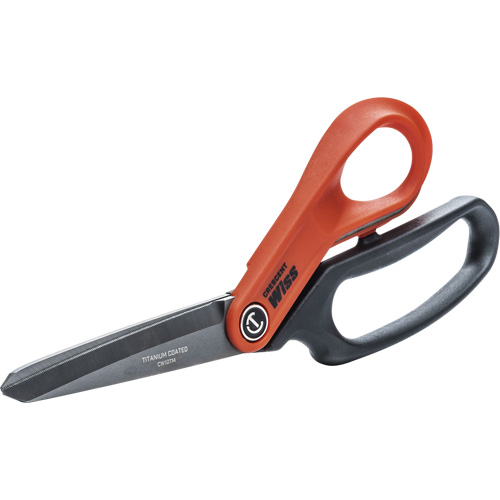 Cisailles robustes &agrave; rev&ecirc;tement en titane pour ouvriers professionnels, 10", Poign&eacute;e Anneaux Rock Safety Industrial Ltd