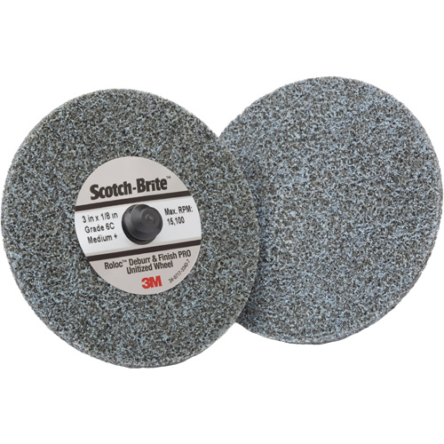 Meule homog&egrave;ne d&eacute;bavurage et de finition PRO TR Roloc, 2" x 1/4", Grain de Moyen, C&eacute;ramique Rock Safety Industrial Ltd