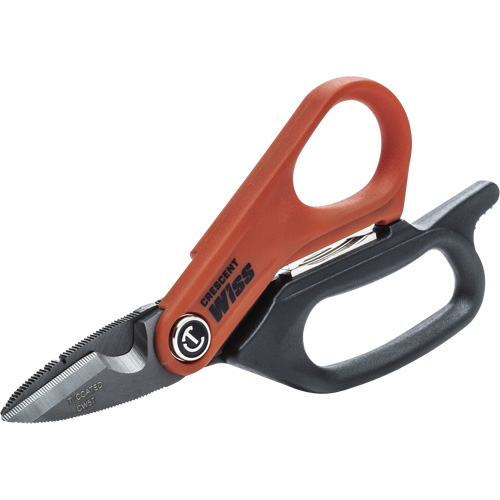 Electrician's Data Shears, 6", Rings Handle Rock Safety Industrial Ltd