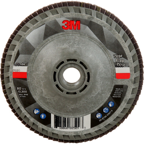 Disque &agrave; lamelles &agrave; changement rapide 769F, 4-1/2" x 5/8"-11, Type 27, Grain 120+, C&eacute;ramique Rock Safety Industrial Ltd