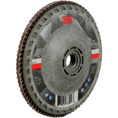 Disque &agrave; lamelles &agrave; changement rapide 769F, 4-1/2" x 5/8"-11, Type 27, Grain 120+, C&eacute;ramique Rock Safety Industrial Ltd