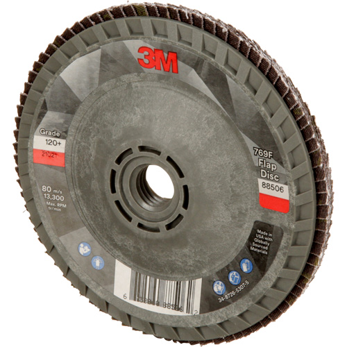 Disque &agrave; lamelles &agrave; changement rapide 769F, 4-1/2" x 5/8"-11, Type 29, Grain 120+, C&eacute;ramique Rock Safety Industrial Ltd