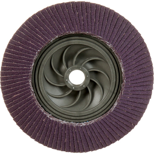 Disque &agrave; lamelles &agrave; changement rapide 769F, 5" x 5/8"-11, Type 29, Grain 120+, C&eacute;ramique Rock Safety Industrial Ltd