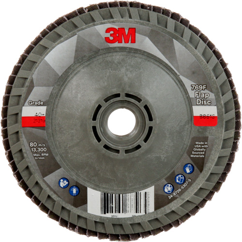Disque &agrave; lamelles &agrave; changement rapide 769F, 4-1/2" x 5/8"-11, Type 29, Grain 40+, C&eacute;ramique Rock Safety Industrial Ltd