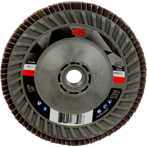 Disque &agrave; lamelles &agrave; changement rapide 769F, 5" x 5/8"-11, Type 29, Grain 40+, C&eacute;ramique Rock Safety Industrial Ltd