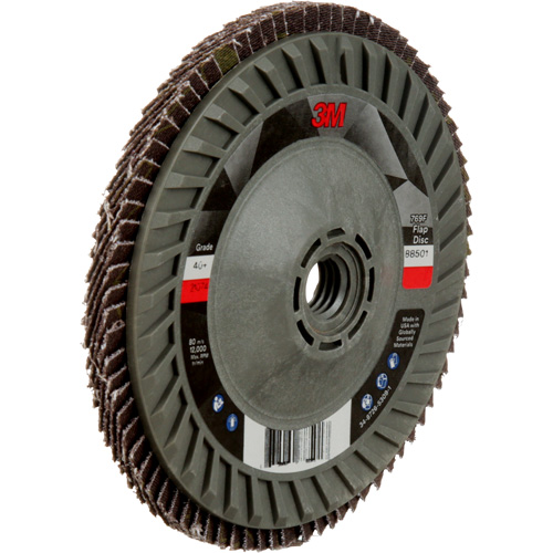 Disque &agrave; lamelles &agrave; changement rapide 769F, 5" x 5/8"-11, Type 29, Grain 40+, C&eacute;ramique Rock Safety Industrial Ltd