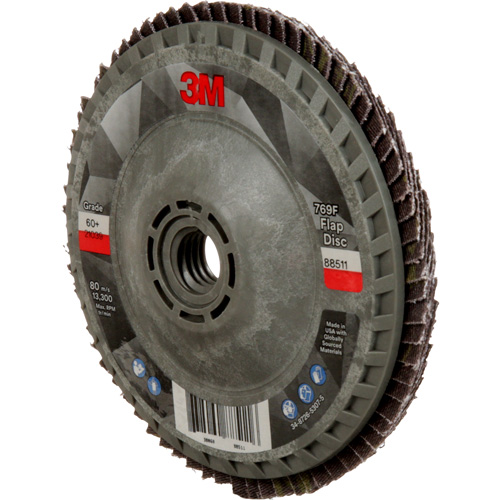 Disque &agrave; lamelles &agrave; changement rapide 769F, 4-1/2" x 5/8"-11, Type 27, Grain 60+, C&eacute;ramique Rock Safety Industrial Ltd