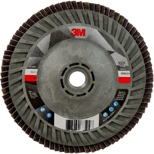 769F Quick Change Flap Disc, 5" x 5/8"-11, Type 27, 60+ Grit, Ceramic Rock Safety Industrial Ltd