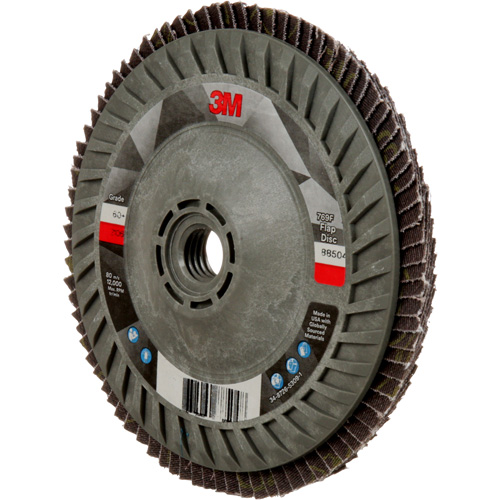 769F Quick Change Flap Disc, 5" x 5/8"-11, Type 27, 60+ Grit, Ceramic Rock Safety Industrial Ltd