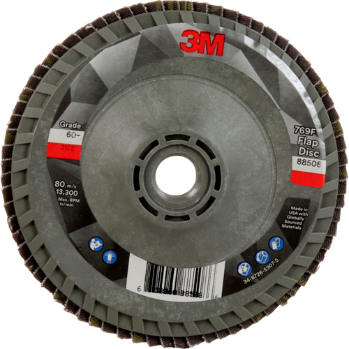 Disque &agrave; lamelles &agrave; changement rapide 769F, 4-1/2" x 5/8"-11, Type 29, Grain 60+, C&eacute;ramique Rock Safety Industrial Ltd