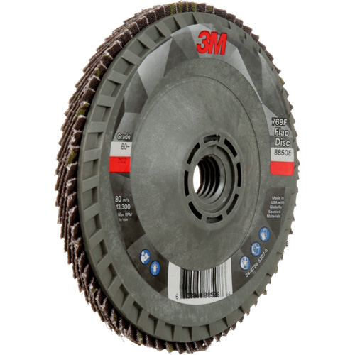 Disque &agrave; lamelles &agrave; changement rapide 769F, 4-1/2" x 5/8"-11, Type 29, Grain 60+, C&eacute;ramique Rock Safety Industrial Ltd